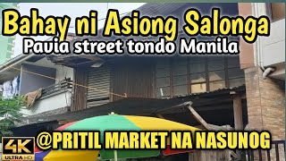 BAHAY NI ASIONG SALONGA  NASUNOG NA PRITIL MARKET UPDATEfood blumentritt tondo manila fishport [upl. by Roddy]