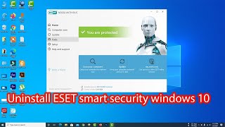 How to uninstall ESET smart security windows 10 [upl. by Airdnaid]