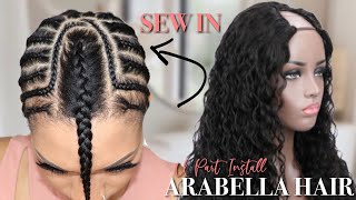 HOW TO Sew in a WAVY U Part Wig  Beginner Friendly  Tyestylez [upl. by Vergil]