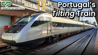 LISBON to PORTO on Portugals Premier Train  CP Alfa Pendular First Class Review [upl. by Oiluarb]