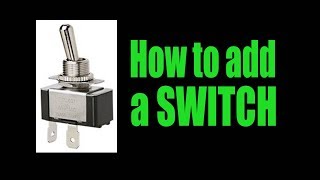 How To Add A Toggle Switch [upl. by Nawram954]