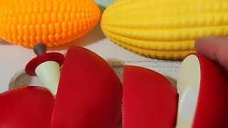 Satisfying fruit cutting 🍎🍏 🌽fruits fruitcutting asmr satisfying toys [upl. by Bullion]