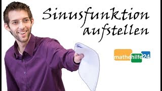 Sinusfunktion aufstellen Trigonometrie Mathe Nachhilfe by Mathehilfe24 [upl. by Couture]