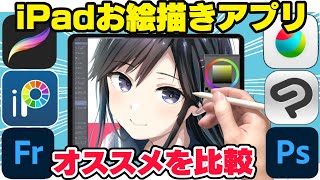 【初心者向け】iPadのイラストアプリおすすめはどれ？プロ絵師が比較 [upl. by Elleret757]