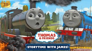 Storytime with James Runaway James’ Crash  BONUS Scene Remake  Full Adaption  Thomas amp Friends [upl. by Terb]