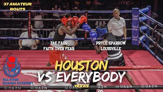 HOUSTON VS EVERYBODY State Wide Competition With TOP Amateur Boxers [upl. by Aruam]