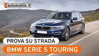 BMW Serie 5 Touring  Prova su Strada [upl. by Ketchan]