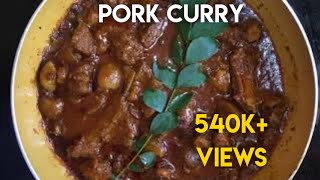 Kerala style pork curry Easter special Easy recipe [upl. by Annoed]