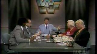 WWF Prime Time Gorilla Monsoon VS Bobby Heenan [upl. by Noislla]