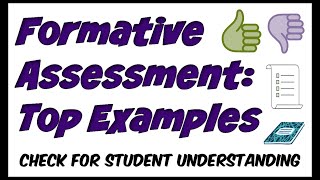 Formative Assessment Examples [upl. by Nikolaus]