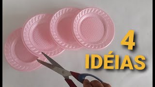 Ideias com prato descartável e eva fácildiy fácilhow to make craft [upl. by Aimat870]