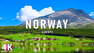 FLYING OVER NORWAY 4K UHD Amazing Beautiful Nature Scenery amp Relaxing Music For Stress Relief [upl. by Onaicul]