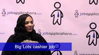 Big Lots Interview  Cashier [upl. by Lerred377]