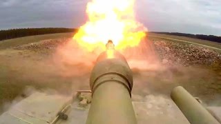 M1A1 Abrams Main Battle Tank in Action Marksmanship Qualifications Livefire Exercise [upl. by Rratsal]