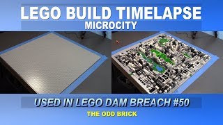 LEGO Build Timelapse  Building the MicroCity from Dam Breach 50 [upl. by Ettennan]