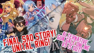 Sword Art Online Final Arc Unital Ring Began Alternative GGO V9 Out  SAO News by Gamerturk [upl. by Enirahtac]