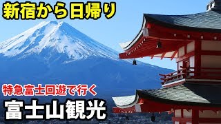 【山梨日帰り】富士山めぐりの旅 きれいに見たいなら早朝出発！ 1215101 [upl. by Cirdes]