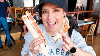 The Best King Crab in Alaska Walk on Creek Street Coffee and Surprise Celebrity in Ketchikan [upl. by Ahsinrac]