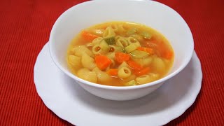 SOPA DE VERDURAS Y PASTA qué delicia [upl. by Audrey807]