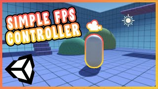 Simple FPS Controller Unity Tutorial  Basic Unity Controller For Unity C  Script Download [upl. by Kerwin]