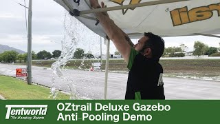 OZtrail Deluxe 45 Gazebo V4 Hydro Flow NEW AntiPonding Technology [upl. by Gates]