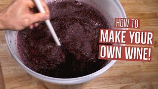 How to Make Wine at Home  3 Minute Winemaking Demonstration  VineCo Wine Kits  MoreBeer [upl. by Myk]