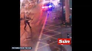 New footage emerges of London Bridge attack [upl. by Rhpotsirhc369]