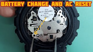 How To AC Reset After Battery Replacement GShock GA110 Watch  SolimBD [upl. by Anilegnave]