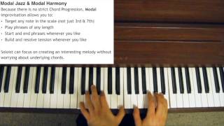 Modal Jazz Explained  Improvisation and Harmony [upl. by Molahs]