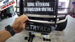 2017 Ford F250F350F450 Stryker Dual Steering Stabilizer Install HowTo [upl. by Aleetha]