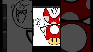 Vectoring Mario World Drawing in Procreate [upl. by Warms]