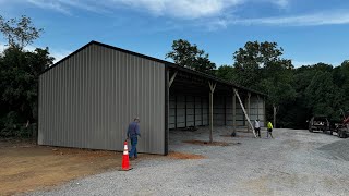 TwoDay Barn Build The Ultimate 30’x100’ Troyer Pole Barn Challenge [upl. by Joann]