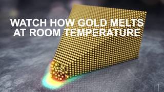 Watch how gold melts at room temperature [upl. by Yttik]