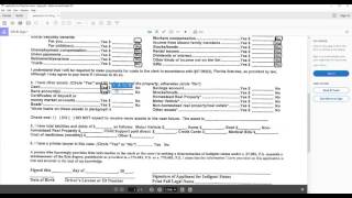 HOW TO COMPLETE AN APPLICATION FOR INDIGENT STATUS [upl. by Eelreveb]