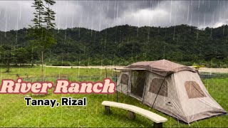 Heavy Rain Camping  RIVER RANCH  Tanay Rizal  NatureHike  Campsite [upl. by Davena968]