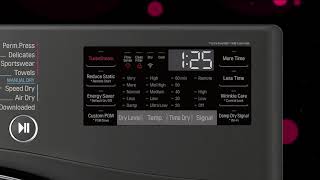 LG Dryers Using The Energy Saver Mode [upl. by Esylla]