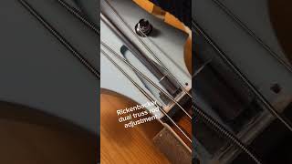 Rickenbacker bass guitar dual truss rod adjustment luthier guitarluthier guitarrepair guitar [upl. by Eeluj636]