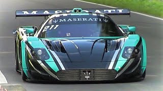 F1Sound Maserati MC12 GT1  Amazing 60L V12 amp CRASH [upl. by Athalee]