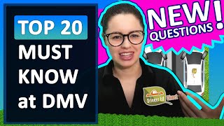 New DMV Questions️‍ 🔥 Top 20 Must Memorize Questions 🔥 Drivers License Knowledge Test 🔥 DMV Permit [upl. by Haya]