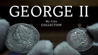 Early Milled Coins  George II  Shilling 1758 amp Sixpence 1732  My English Coin Collection [upl. by Anerrol173]