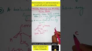 dextrorotatory and levorotatory in optically active compounds shorts organicchemistry neet [upl. by Oletha]