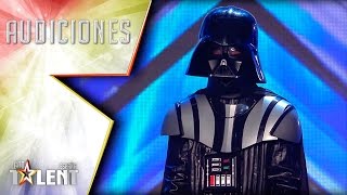 Un Darth Vader oculto y muy… impredecible  Audiciones 3  Got Talent España 2017 [upl. by Ociram]