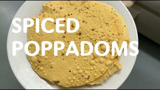 How To Make Spiced Poppadoms Restaurant Style [upl. by Rudolph824]