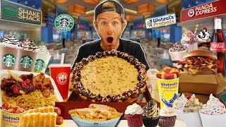 THE UNLIMITED CALORIE AMERICAN FOOD COURT CHALLENGE [upl. by Gnohp]