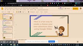 How to Create a Choose Your Own Adventure Story using Google Slides [upl. by Kant240]