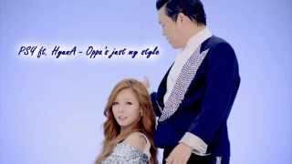 PSY ft HYUNA 오빤 딱 내 스타일 low pitch [upl. by Philoo]