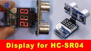 HCSR04 Ultrasonic Distance Finder LED Display without Arduino [upl. by Yllehs424]