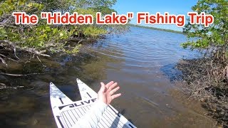 The quotHidden Lakequot Fishing Trip Exploration SUP Fishing [upl. by Brott]