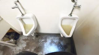 URINALS OVERFLOWING WITH URINECALCIUM UNCLOGGING  Drain Pros Ep 32 [upl. by Cookie681]