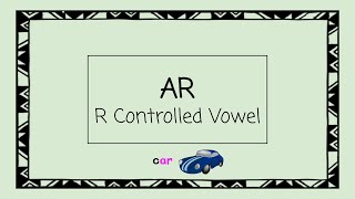 AR R Controlled Vowel  4 Minute Phonics [upl. by Cioffred723]